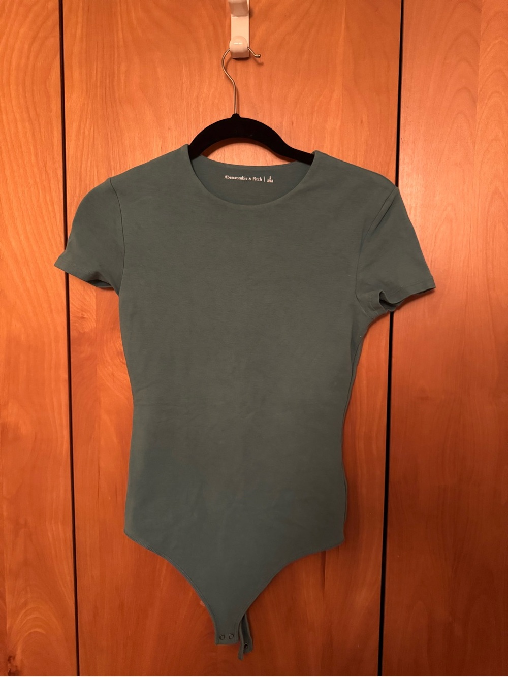 Abercrombie & Fitch Teal Short-Sleeve Bodysuit